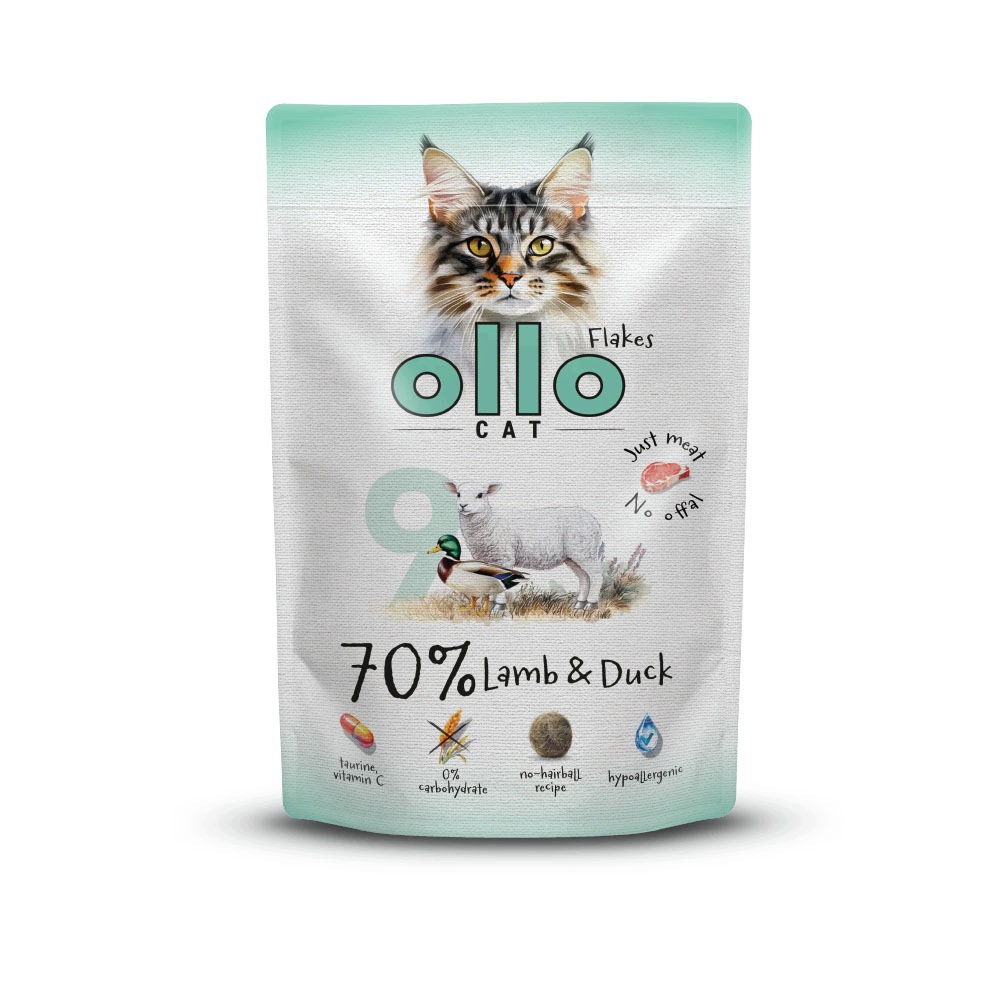 Ollo Hipoalergiczna Mokra Karma dla kota Jagnięcina i Kaczka 85g nr. 9