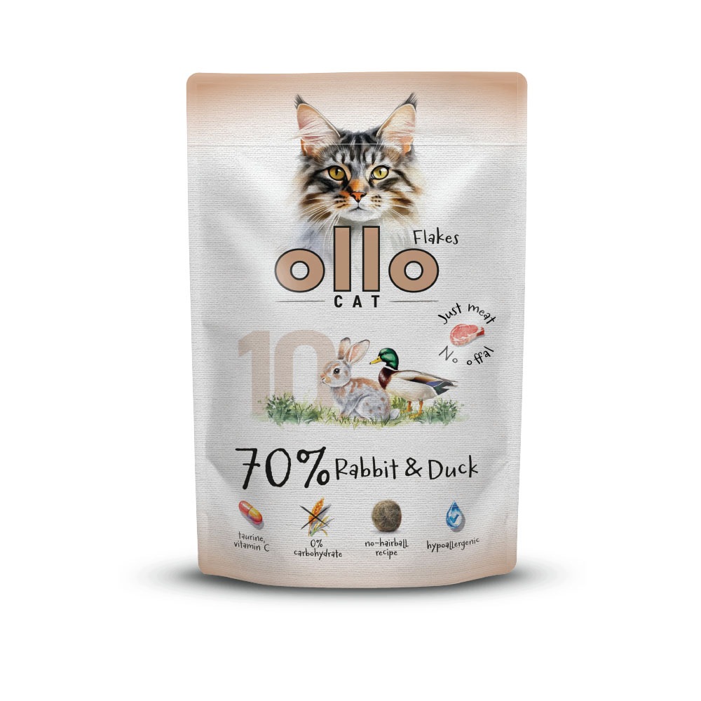 Ollo Hipoalergiczna Mokra Karma dla kota Królik i Kaczka 85g nr. 10