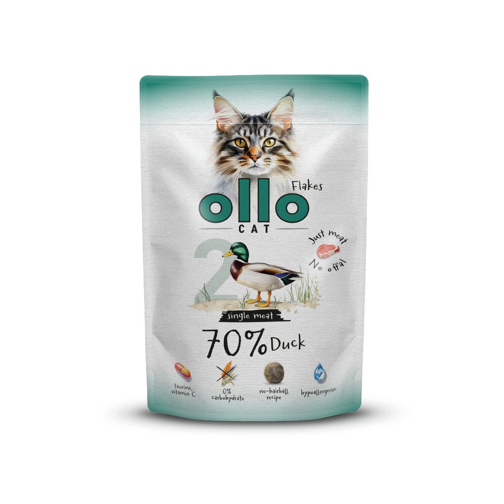 Ollo Hipoalergiczna Mokra Karma dla kota Kaczka 70% mięsa 85g nr. 2