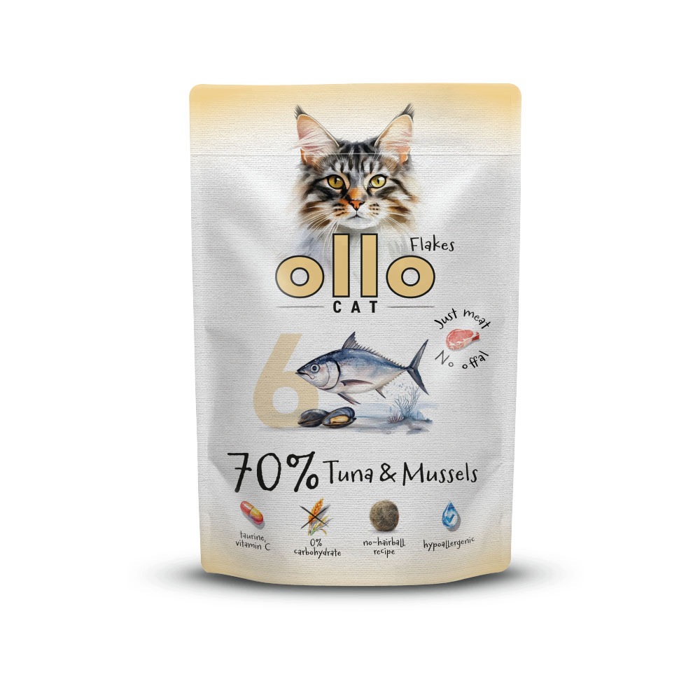 Ollo Hipoalergiczna Mokra Karma dla kota Tuńczyk i Omułek 85g nr. 6