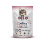 Ollo Hipoalergiczna Mokra Karma dla kota Tuńczyk i Przegrzebki 85g nr. 5