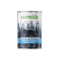 Pełnoporcjowa Karma Mokra Szczenięta Monobiałko JAGNIĘCINA 6x400g ECOMIDA