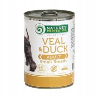 Natures Protection Cielęcina Kaczka bezzbożowa mokra karma dla psów 400g